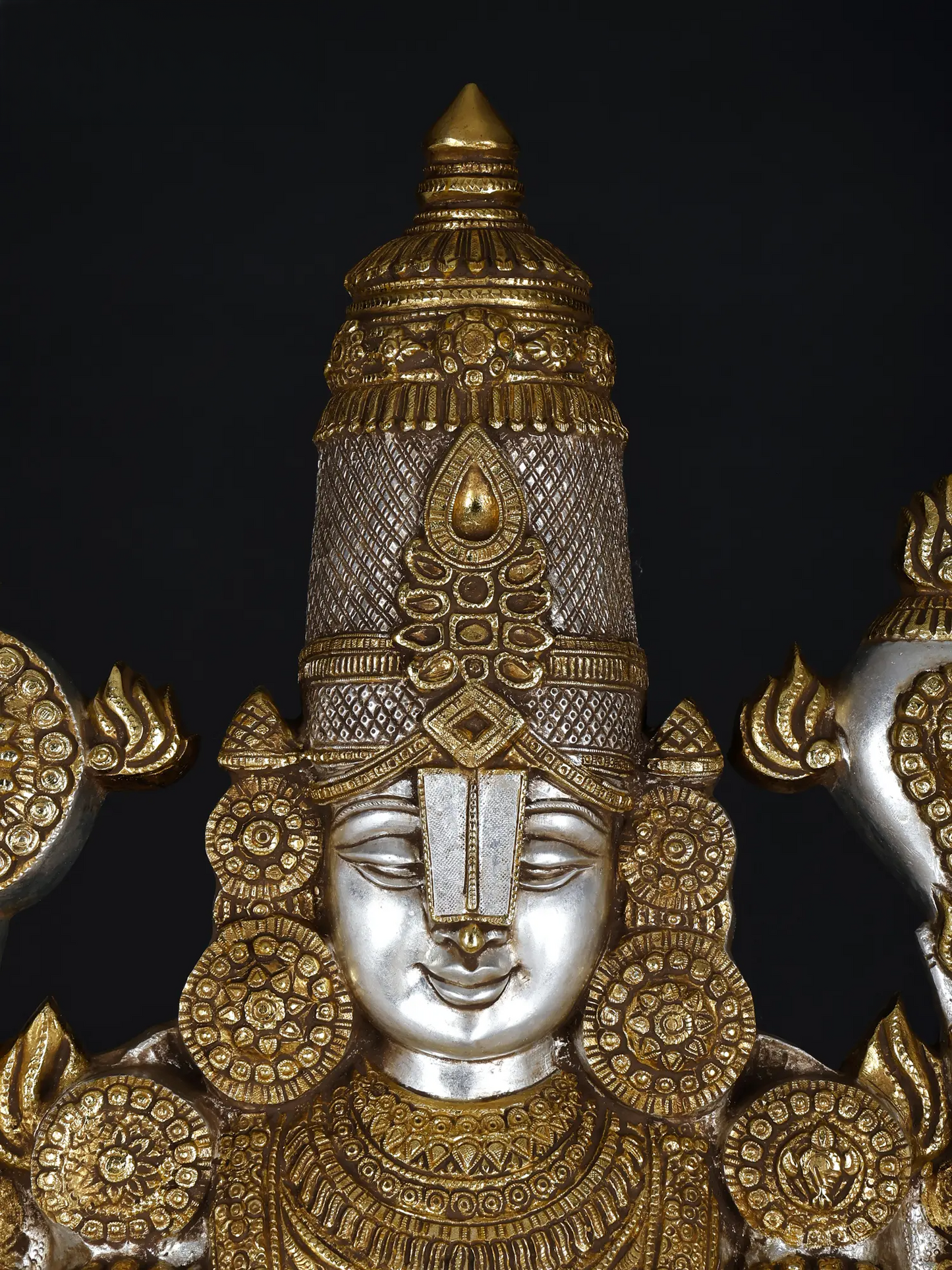 Brassaura® Lord Venkateshwara Statue | Brass | Height 47 Inches & Weight 48 kgs