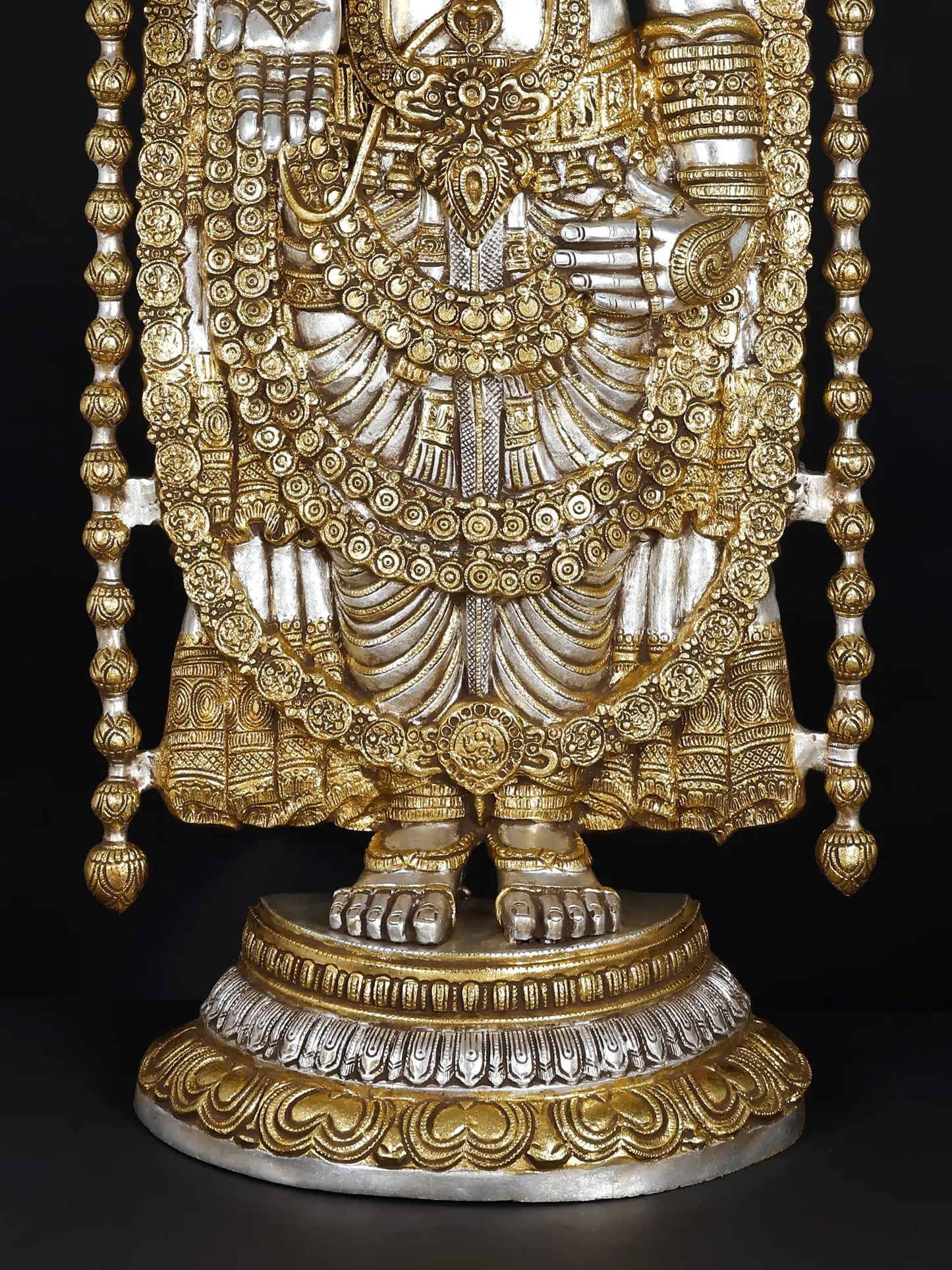 Brassaura® Lord Venkateshwara Statue | Brass | Height 47 Inches & Weight 48 kgs