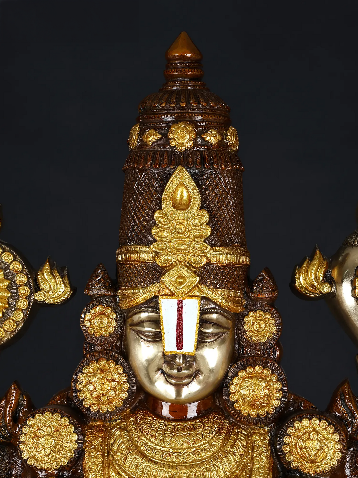 Brassaura® Lord Venkateshwara Statue | Brass | Height 47 Inches & Weight 48 kgs