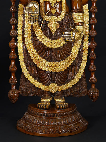 Brassaura® Lord Venkateshwara Statue | Brass | Height 47 Inches & Weight 48 kgs