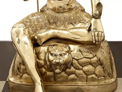 Brassaura® Brass Shiva Statue | Height 53 Inches & Weight 131 kg