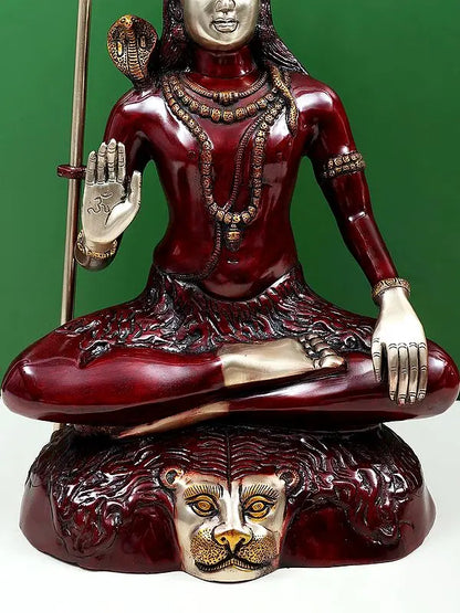 Brassaura® Brass Shiva Statue | Height 22 Inches & Weight 15.40 kg