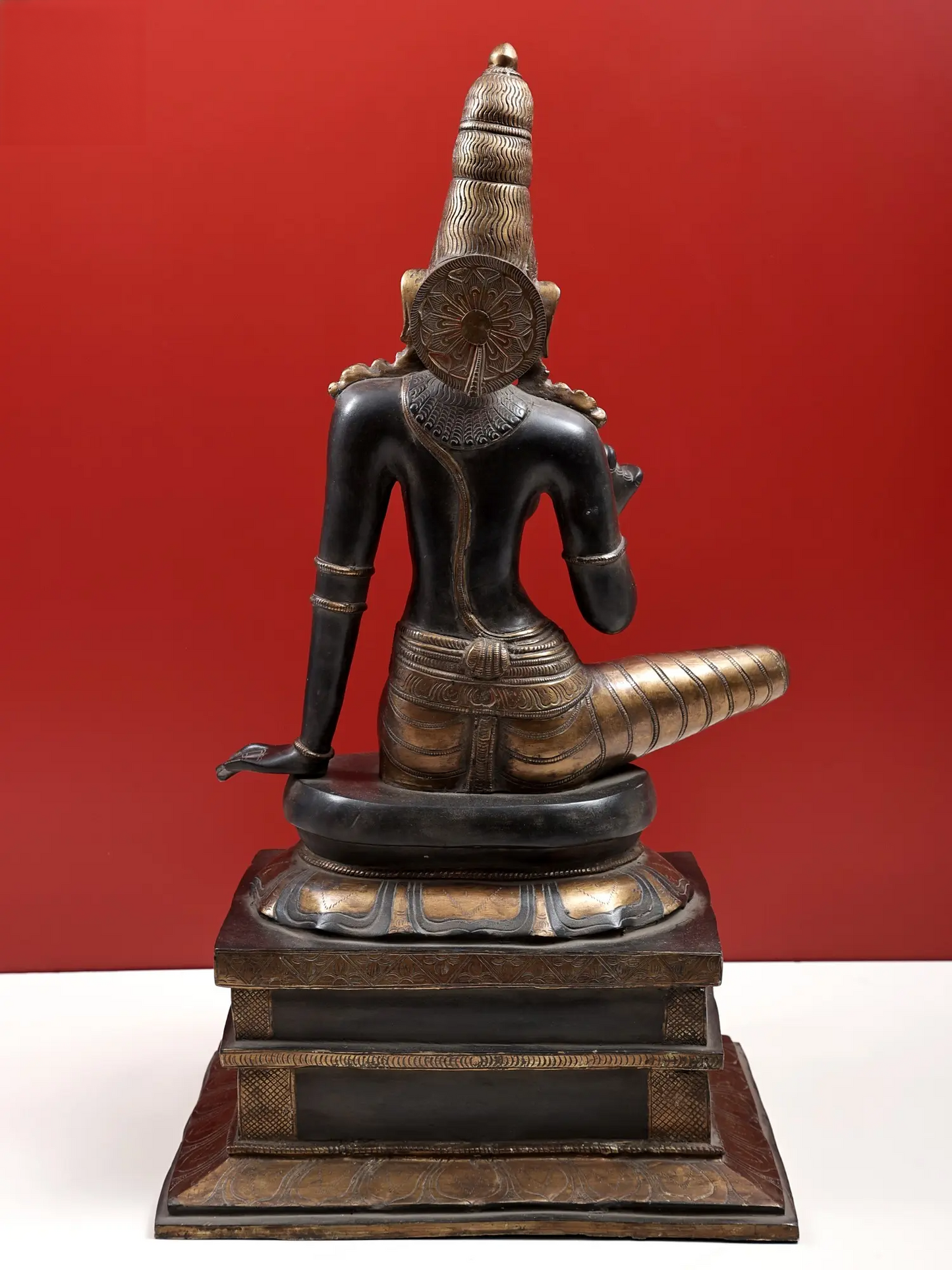Brassaura® Brass Goddess Parvati Statue with Inlay Work | Height 25 Inches & Weight 26.89 kg