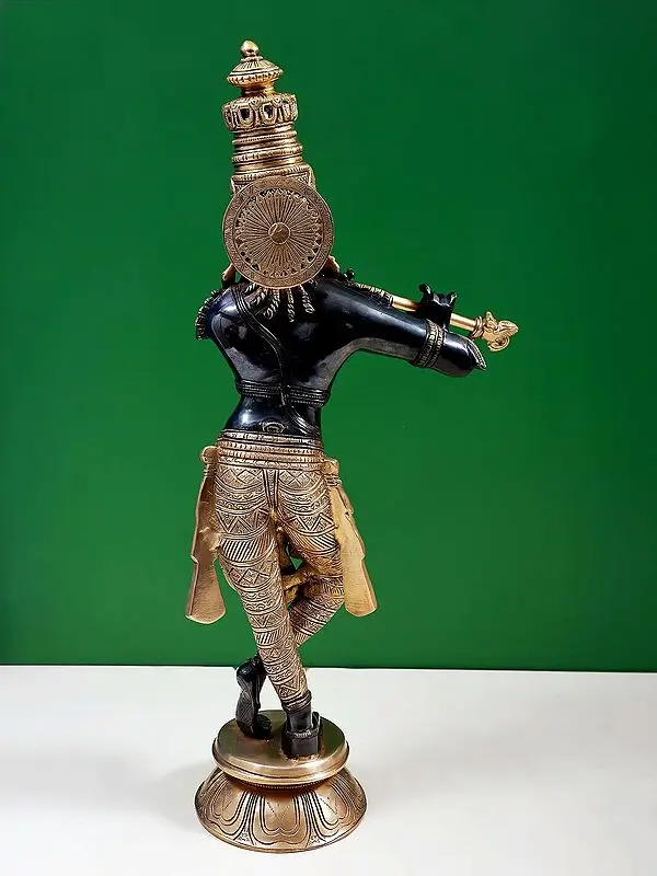Brassaura® Brass Krishna Statue | Height 23 Inches & Weight 8.20 kg