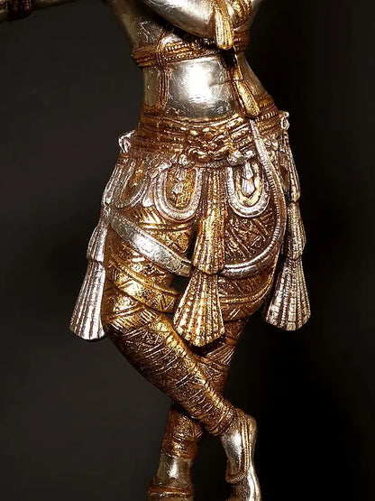 Brassaura® Brass Krishna Statue | Height 23 Inches & Weight 8.20 kg