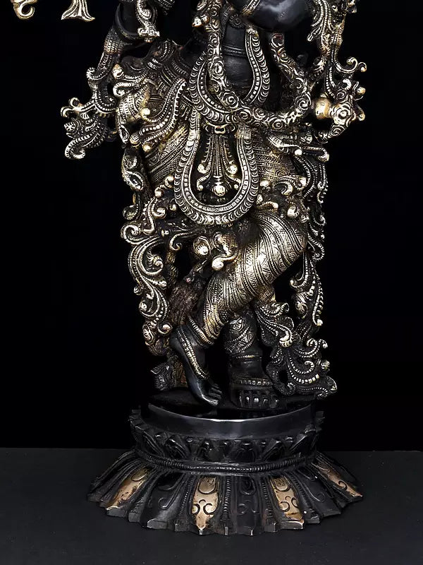 Brassaura® Brass Krishna Statue | Height 26 Inches & Weight 14.96 kg