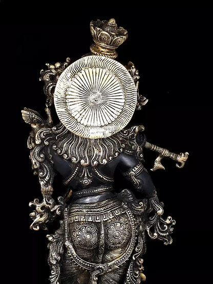 Brassaura® Brass Krishna Statue | Height 26 Inches & Weight 14.96 kg