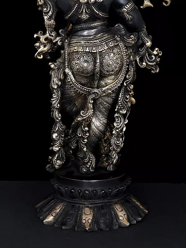 Brassaura® Brass Krishna Statue | Height 26 Inches & Weight 14.96 kg