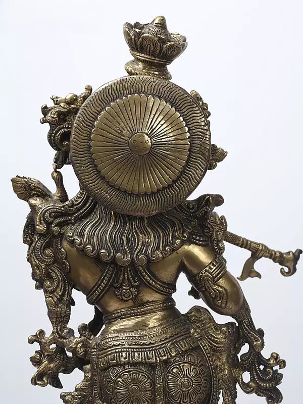 Brassaura® Brass Krishna Statue | Height 26 Inches & Weight 14.96 kg
