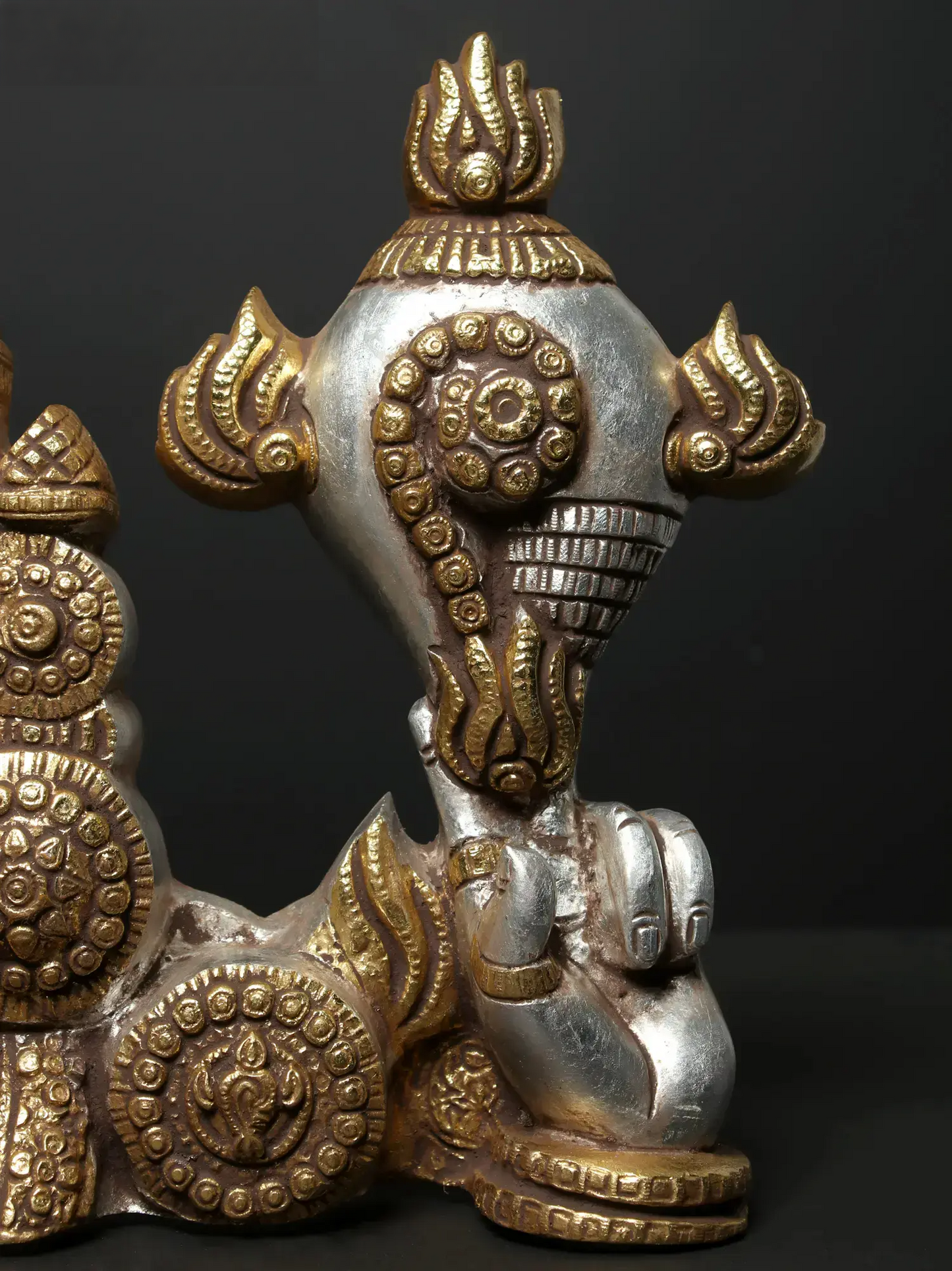 Brassaura® Lord Balaji Bust Brass Statue | Height 15 Inches & Weight 9.76 kgs