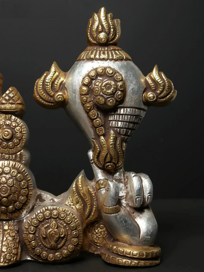 Brassaura® Lord Balaji Bust Brass Statue | Height 15 Inches & Weight 9.76 kgs