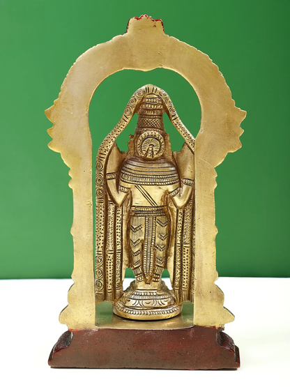 Brassaura® Mini Lord Balaji Brass Statue | Height 3 Inches & Weight 1.56 kgs
