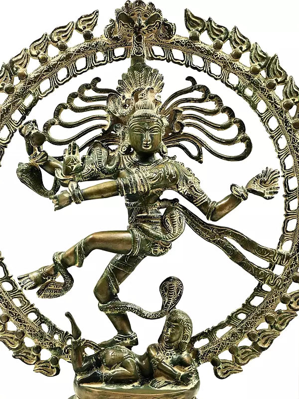 Brassaura™ Brass Nataraj Statue | Height 20.5 Inches & Weight 7.75 kg