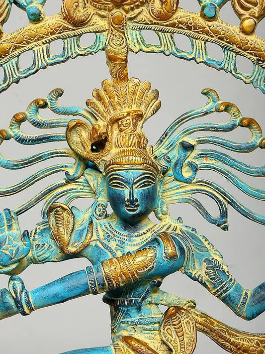 Brassaura™ Brass Nataraj Statue | Height 20.5 Inches & Weight 8.82 kg