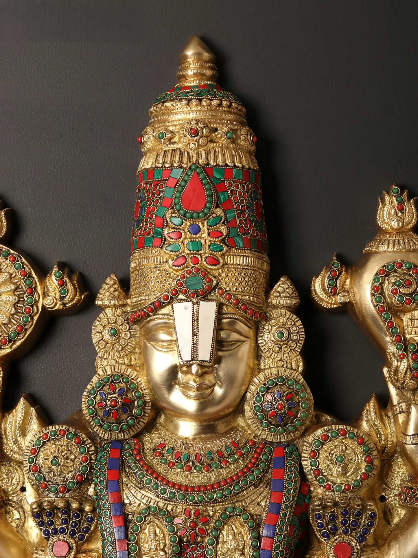 Brassaura® Brass Venkateswara Statue | Height 46 Inches & Weight 44 kg