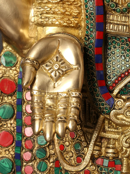 Brassaura® Brass Venkateswara Statue | Height 46 Inches & Weight 44 kg