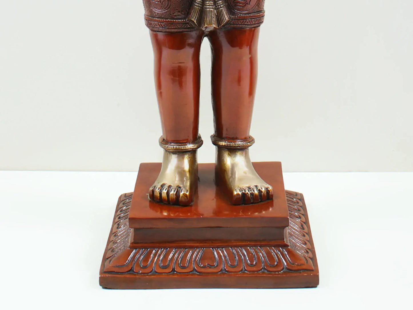 Brassaura® Standing Blessing Hanuman Statue | Brass | Height 23.23 Inches & Weight 12.09 kgs