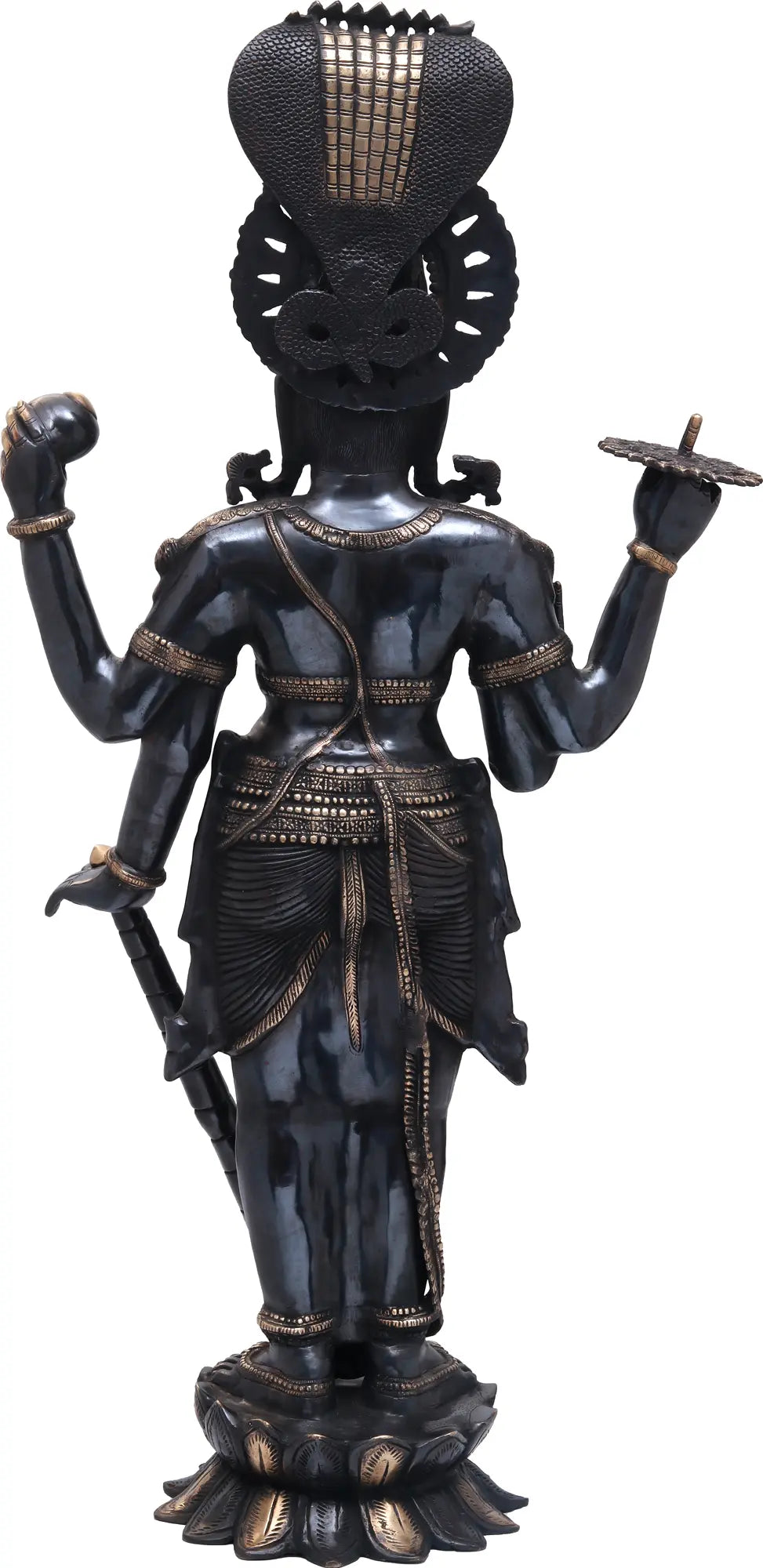 Brassaura® Brass Vishnu Statue | Height 40 Inches & Weight 31 kg