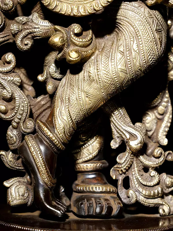 Brassaura® Brass Krishna Statue | Height 27 Inches & Weight 14.80 kg