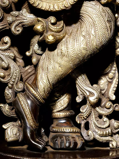 Brassaura® Brass Krishna Statue | Height 27 Inches & Weight 14.80 kg