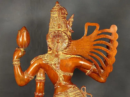 Brassaura® Brass Ardhanarishwara Statue | Height 38.5 Inches & Weight 26.28 kg