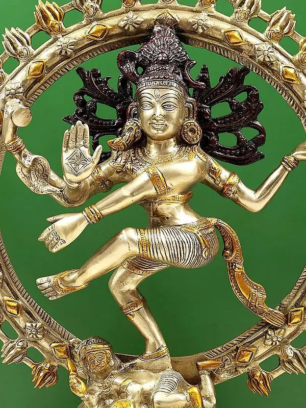 Brassaura® Brass Nataraj Statue | Height 13.2 Inches & Weight 11 kg