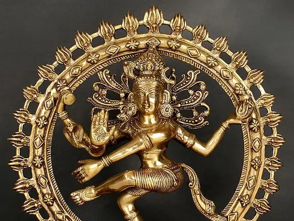 Brassaura® Brass Nataraj Statue | Height 13.2 Inches & Weight 11 kg