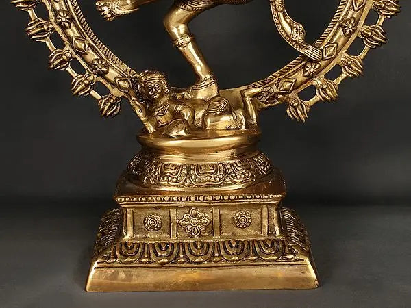 Brassaura® Brass Nataraj Statue | Height 13.2 Inches & Weight 11 kg