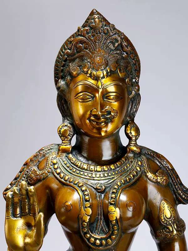 Brassaura® Brass Radha Krishna Statue | Height 36 Inches & Weight 44.57 kg