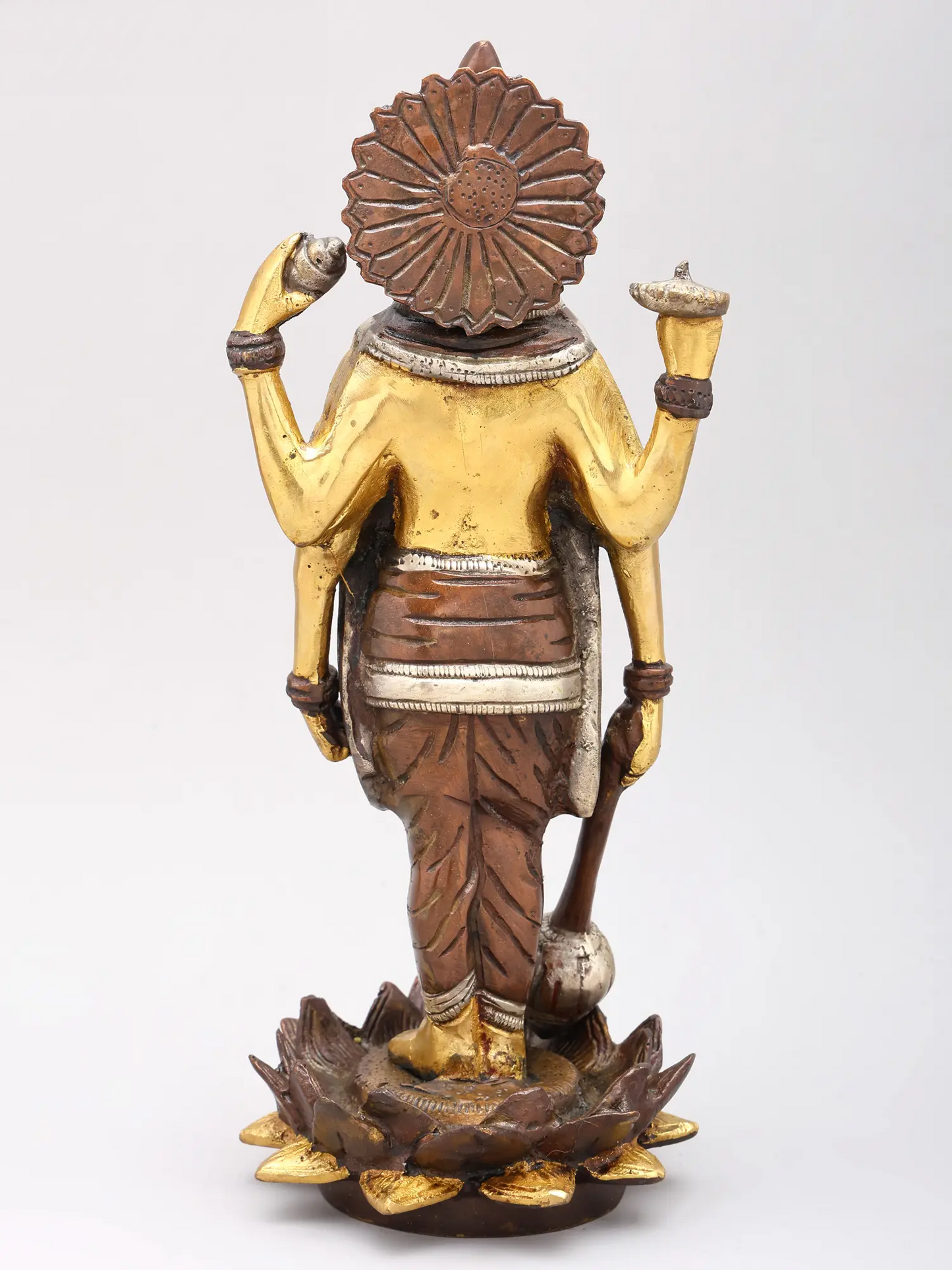 Brassaura® Brass Vishnu Statue | Height 12 Inches & Weight 3.60 kg